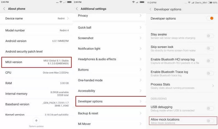 擬似ロケーションを許可する | Skoutで位置情報を変更する